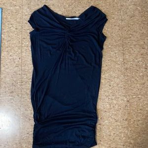 Max Studio cap sleeve black mini dress size XS